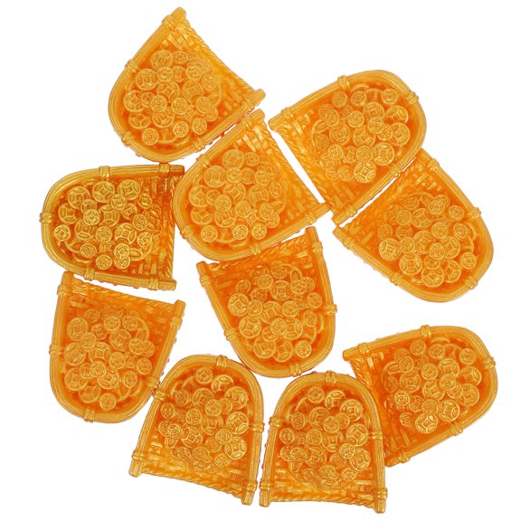 HOMEMAXS 10 Pcs Miniature Micro Landscape Garden Decor Ingot Money Tree