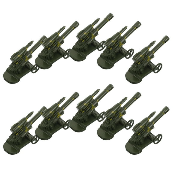 HOMEMAXS 10 Pcs PVC Coasters Rocket Launcher Model 11.00X6.00X4.00CM Camouflage