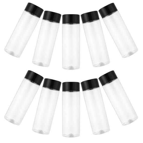 BEADCEST Bottles With Lids PET Storage Businesses Home Use 10pcs