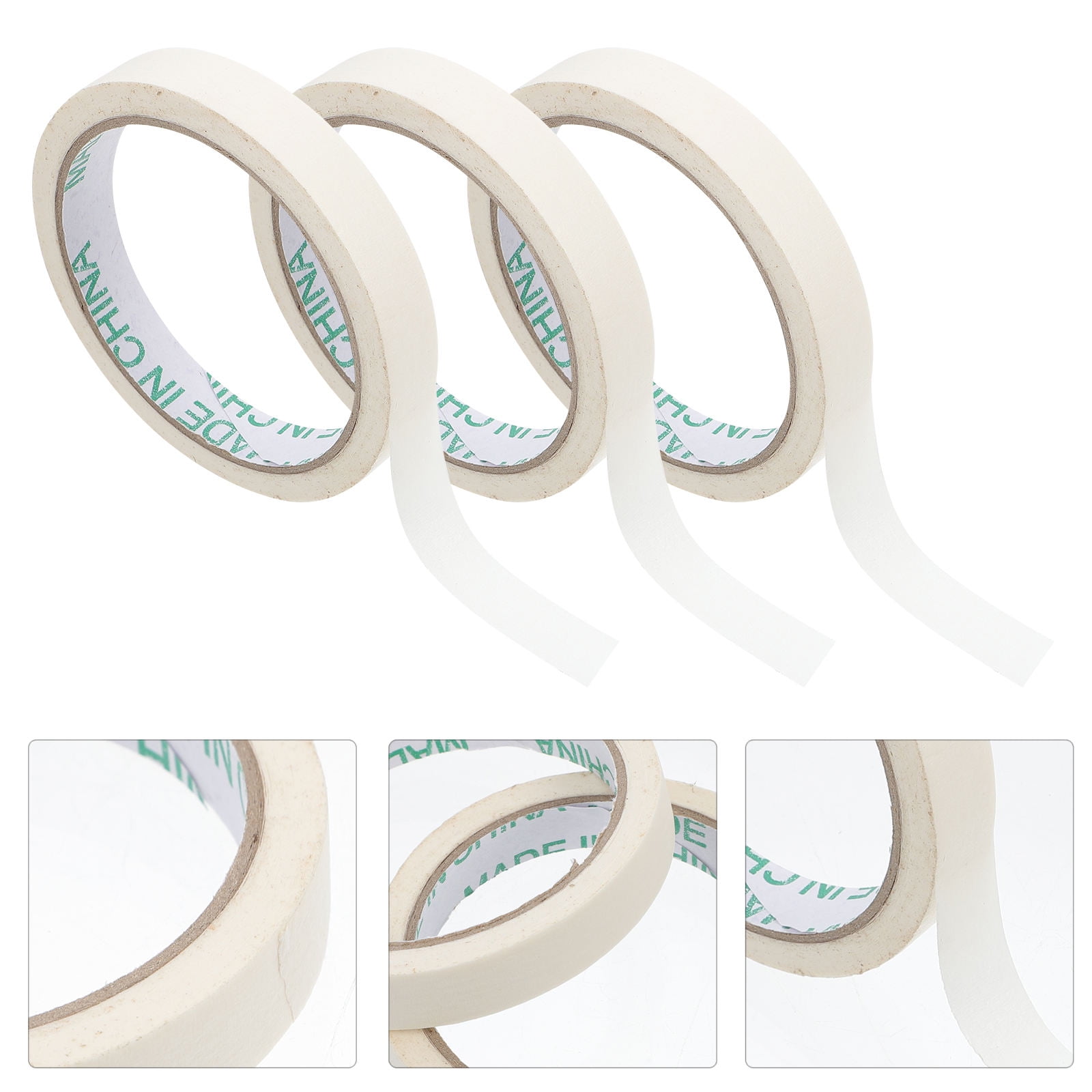 BEADCEST White Crepe Tape General Users White Single Side Adhesive Home Decoration 10 Pcs
