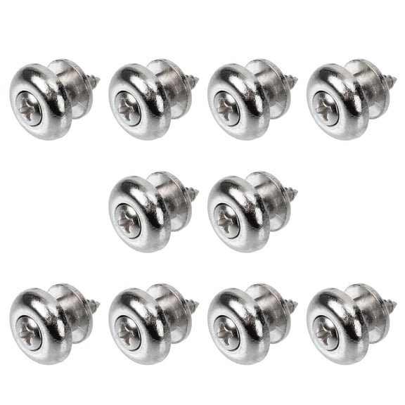 HOMEMAXS 10 Pcs Pegs Guitars Guitar Strap Guitar Accessories Man 1.40X1.40X1.00CM Silver