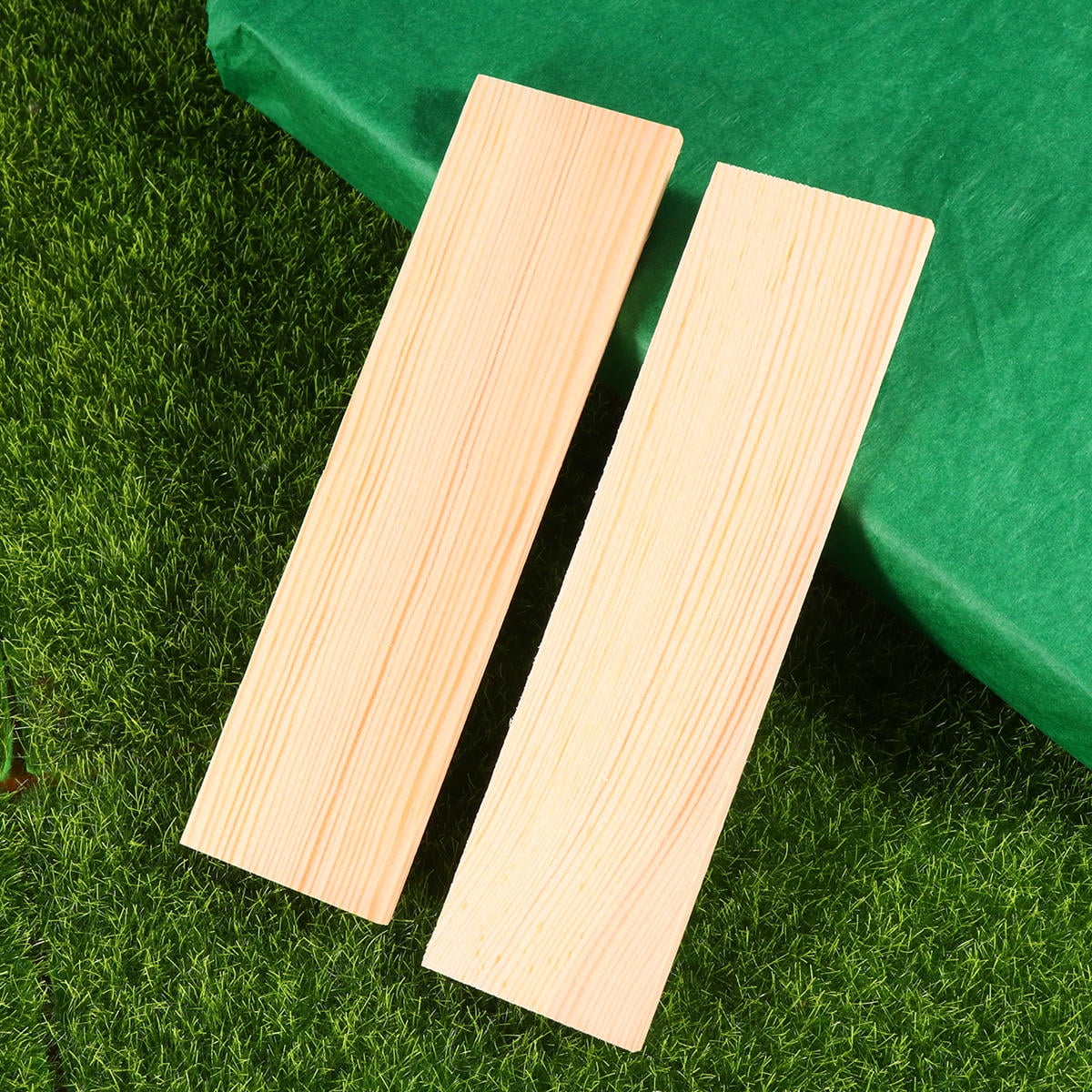 HOMEMAXS 10-Pack Pine Wood Rectangular Boards for Crafts, Projects, Art ...