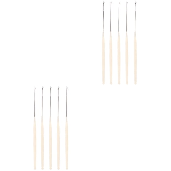 HOMEMAXS 10 Pcs Portable Beaded Needles DIY Beading Needles Bead Threading Making Tools for Home