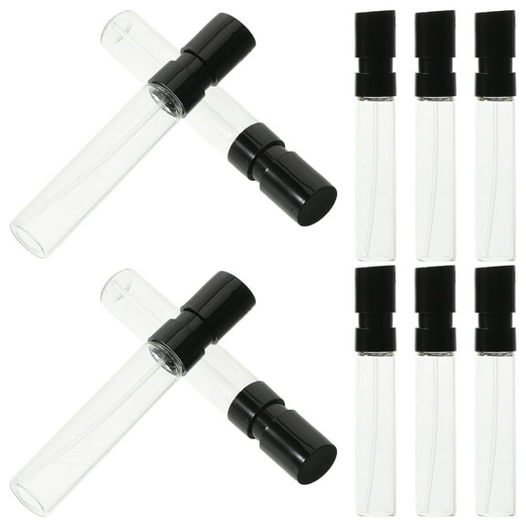 HOMEMAXS 10 Pcs Portable Powder Perfume Bottle Travel 5.50X1.00X1.00CM Transparent