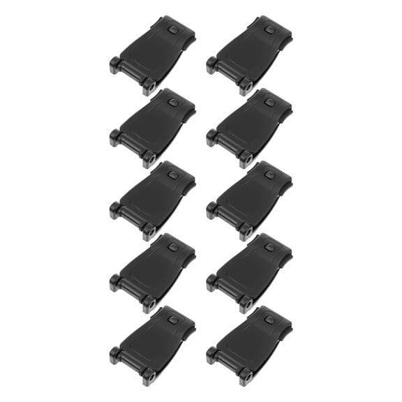 BEADCEST 10Pcs Black Backpack Webbing Connectors Durable Lightweight Outdoor Strap Fixing Buckles