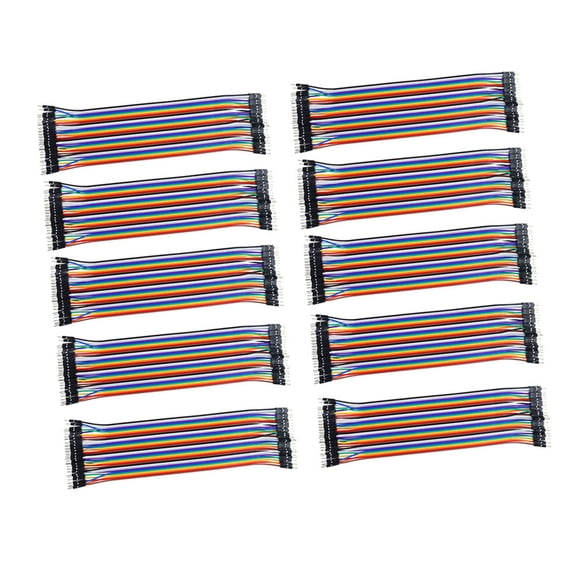 HOMEMAXS 10 Pcs Ribbon Cable Male to Female Jumper Wires Separable Cables
