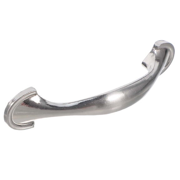 HOMEMAXS  10 Pcs Screen Door Pull Handle Zinc Alloy for Cabinets Silver