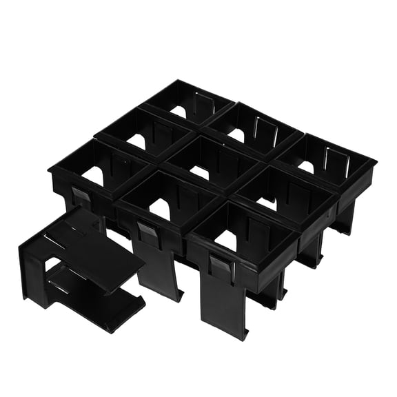 BEADCEST 10Pcs Concealed Circuit Breaker Bracket Black Plastic Durable Mounting Frame for Electrical Applications