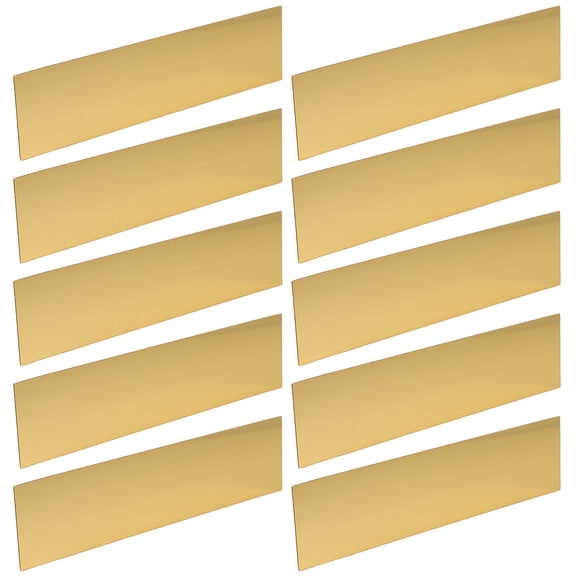 HOMEMAXS  10 Pcs Self-adhesive Peel and Stick Trim Mirror Surface Golden
