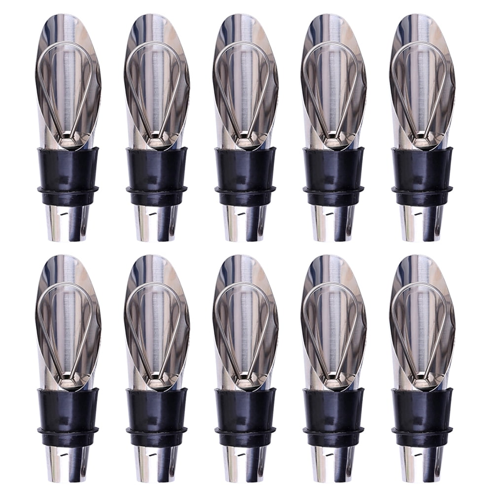 RENACLIPY Stainless Steel Wine Bottle Stoppers Set with Aerator and ...