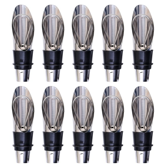 RENACLIPY Stainless Steel Wine Bottle Stoppers Set with Aerator and Reflow Hole, Assorted Colors for Wine Preservation