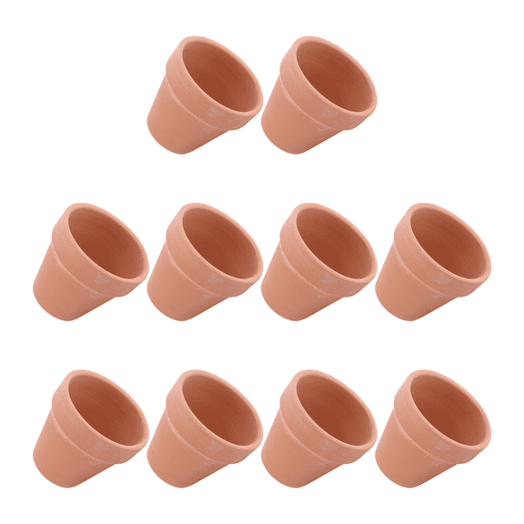 10 Pcs Succulent Flower Pot Pots for Plants Indoor Planting Mini Chocolate