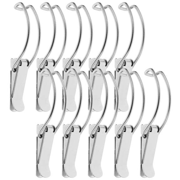 HOMEMAXS 10 Pcs Toggle Latch Buckle Lock 8.70X2.50X1.00CM Silver