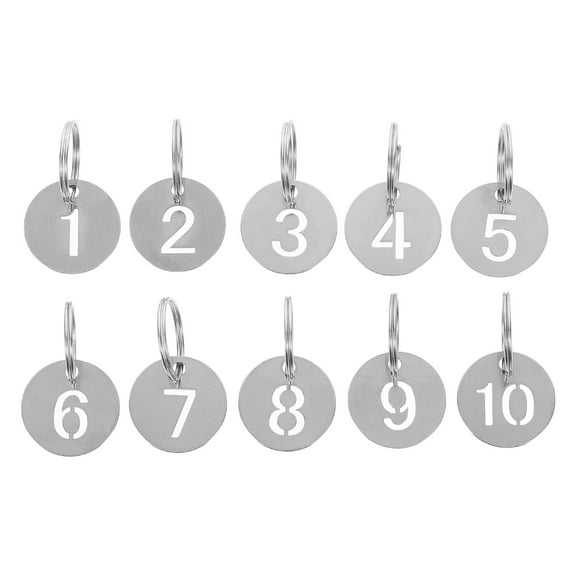 HOMEMAXS  10 Pcs Uniform Locking Pin Wall-mounted Storage Racks Number Plate