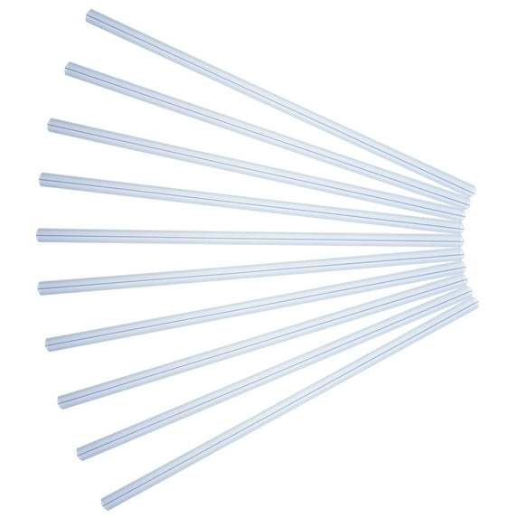 HOMEMAXS 10 Pcs Wire Sliders Grip Binding Bars Transparent Binder