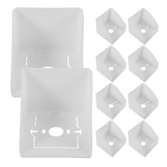 HOMEMAXS 10Pcs Waterproof Socket Box Cover Rainproof Wall Socket Case Socket Cover Protector Socket Guard