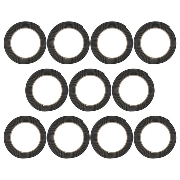 HOMEMAXS Black Polyethylene Caulking Tape for Stove Gaps Protection 10 Rolls