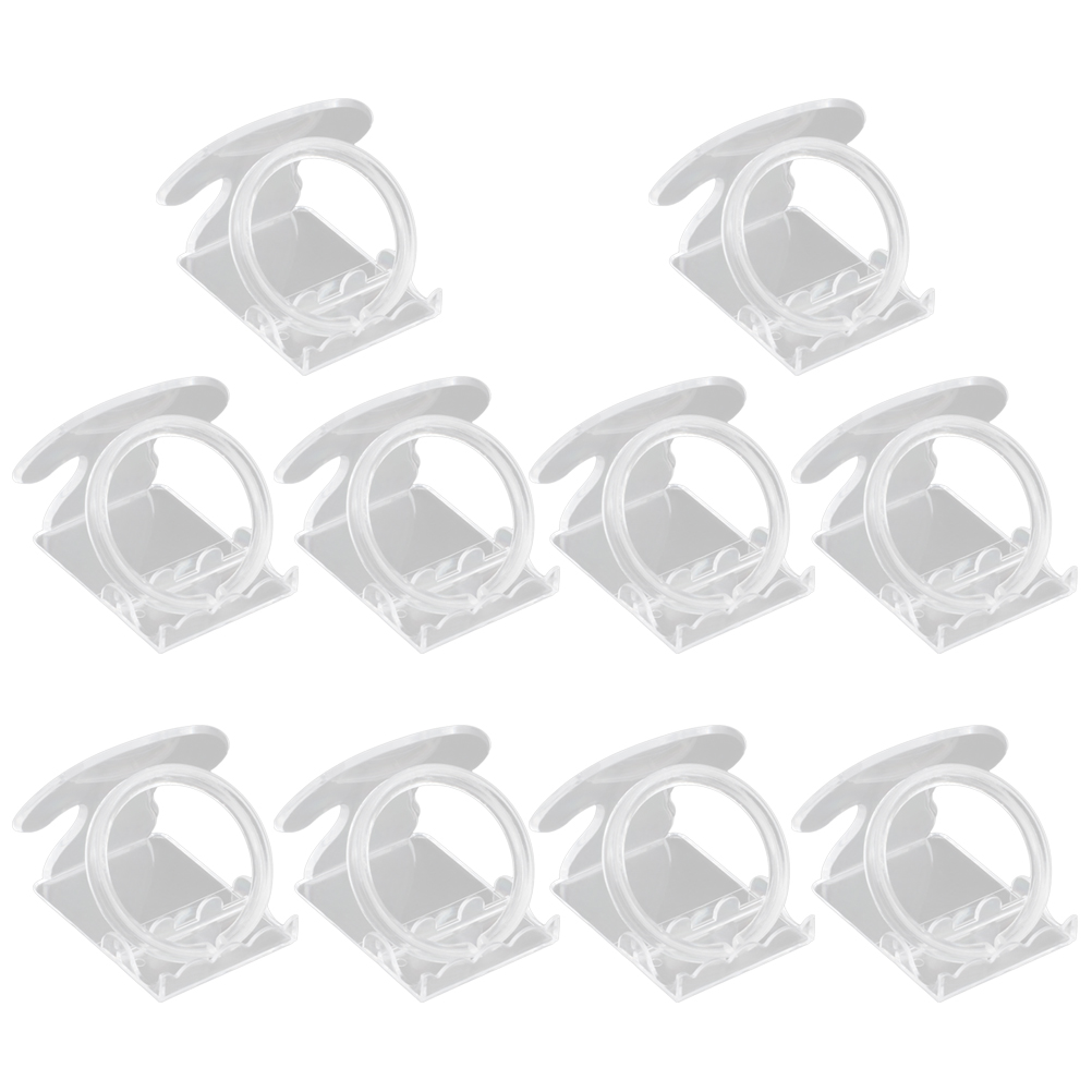 HOMEMAXS 10 Sets Plastic Transparent Jewelry Organizer Bracelet Holder