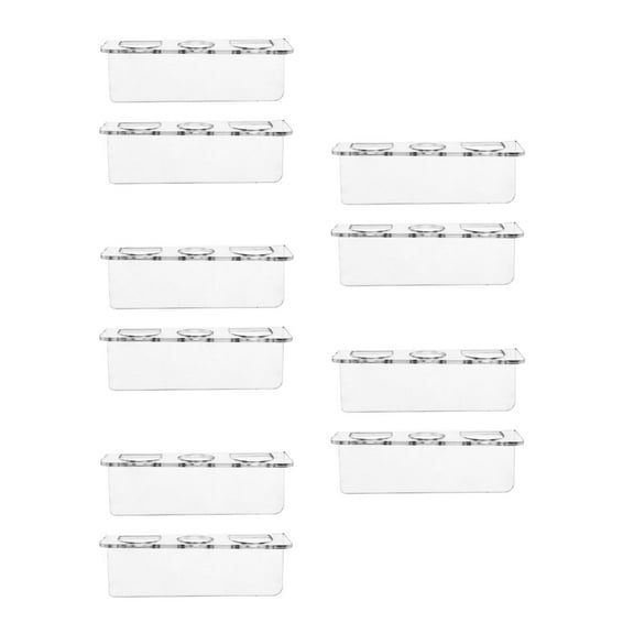 10 pcs Hair Brush Holder Toothbrush Organizer For Bathroom Hair Tool Holder Wall Mount Hair Brush Holder Organizer Bathroom Accessories For Neat Tidy Spaces