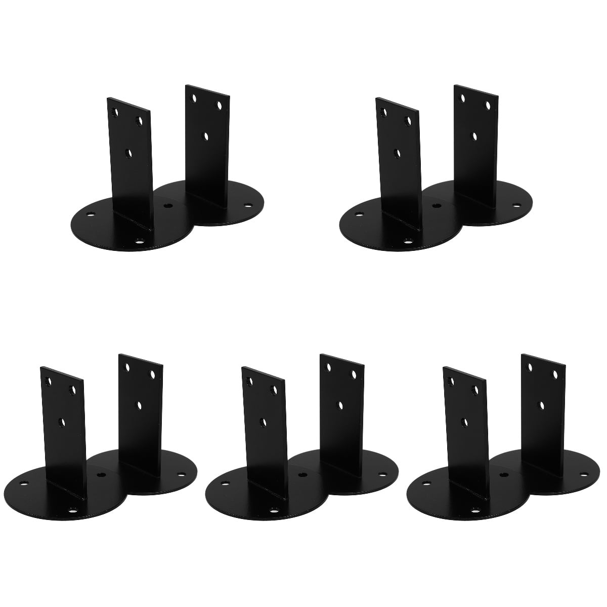 HOMEMAXS 10 pcs Handrail Brackets Metal Stairway Racks Heavy Duty Stair ...