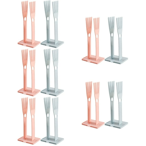 HOMEMAXS 10 pcs Kitchen Glove Holder Mitten Dryer Reusable Dish Towel Drying Organizer Washing Rack