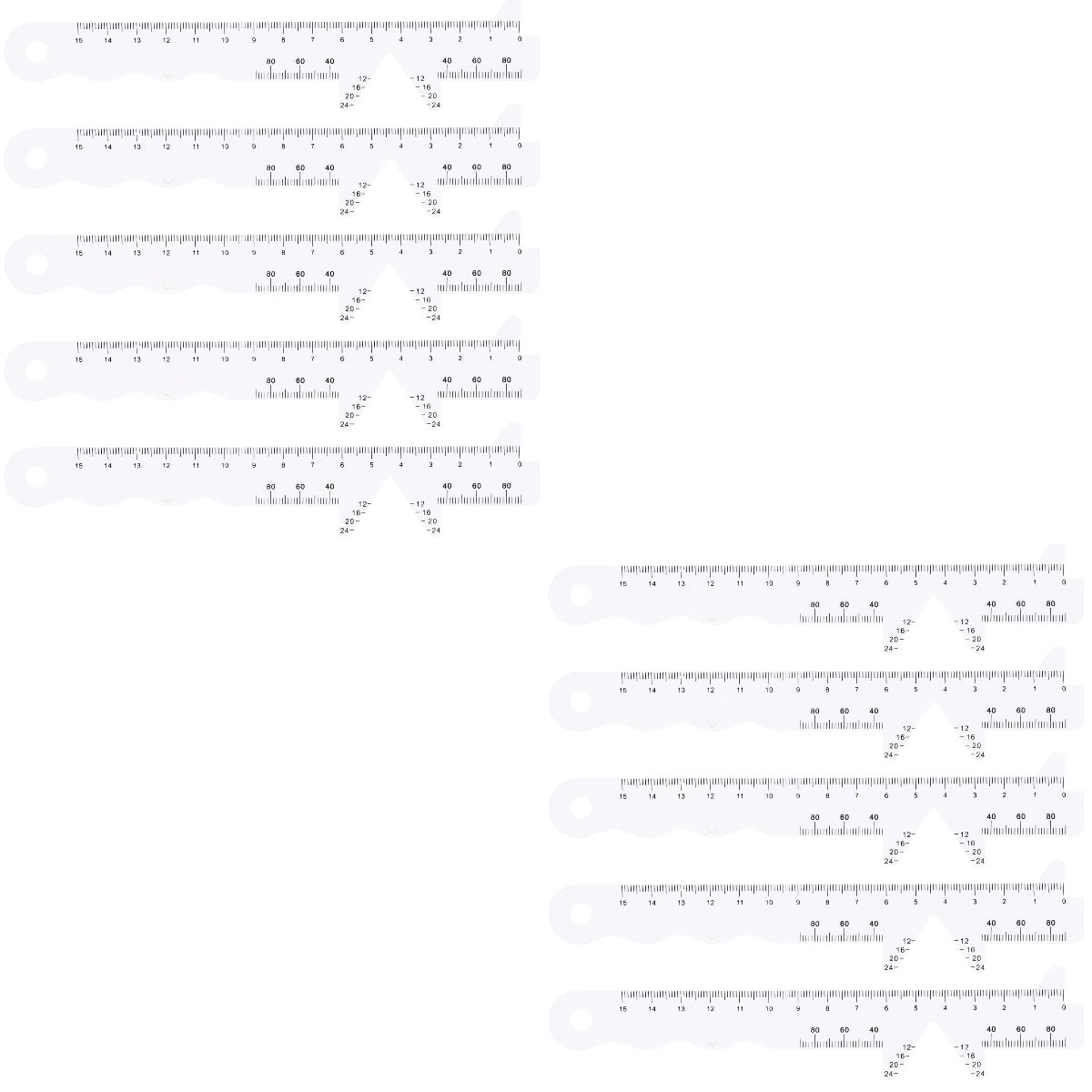 HOMEMAXS 10 pcs Measuring Ruler for Pupillary Distance Pupil Distance ...