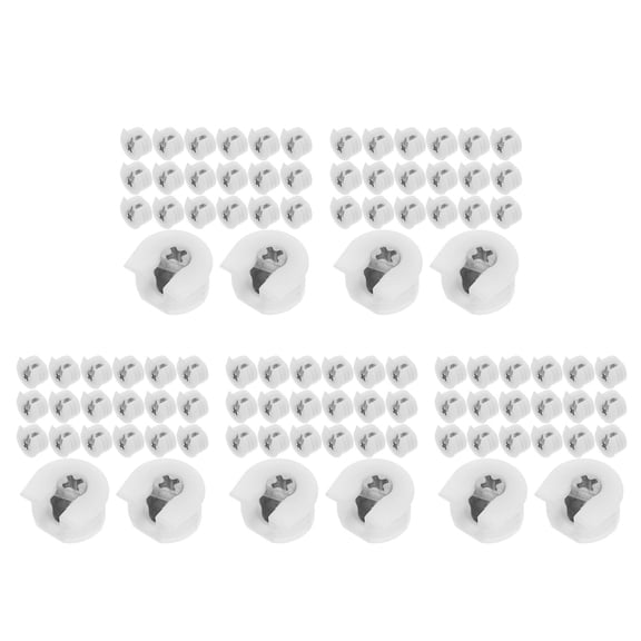 HOMEMAXS 100 PCS Furniture Cam Fittings Connect Furniture Shelf Support Pin Screw Holder Cam Lock Nut Support Cam Lock Cabinets and Furniture Locks Cabinet Connecting Pegs
