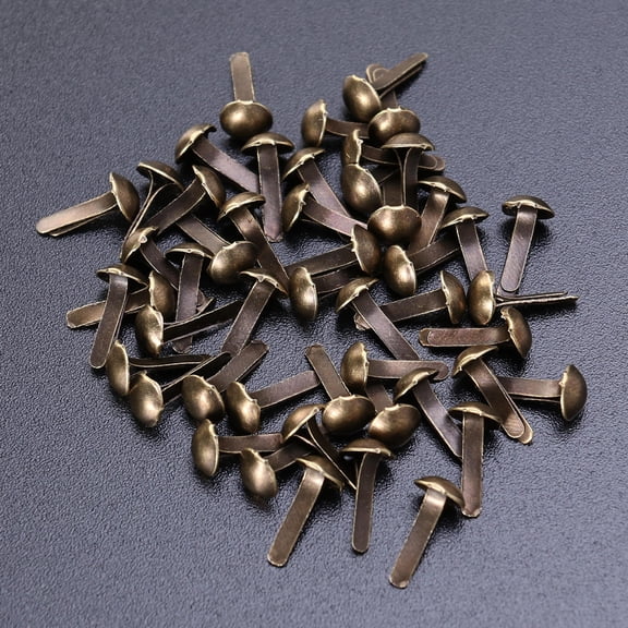 HOMEMAXS  100 Pcs Brads Metal Paper Fasteners Scrapbooking for Crafts Office