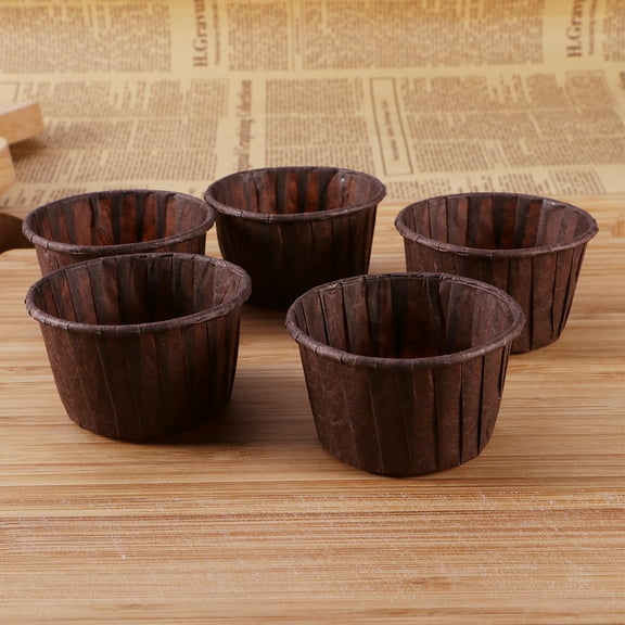 100 Pcs Fancy Jumbo Cupcake Liners Baking Cups Disposable