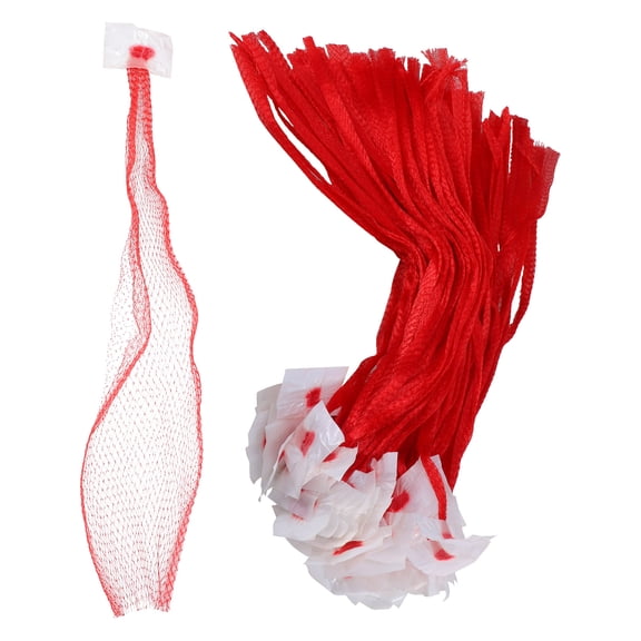 Greenadscape Vegetable Storage Bags Red 100Pcs 17.7X5.5X0.04In
