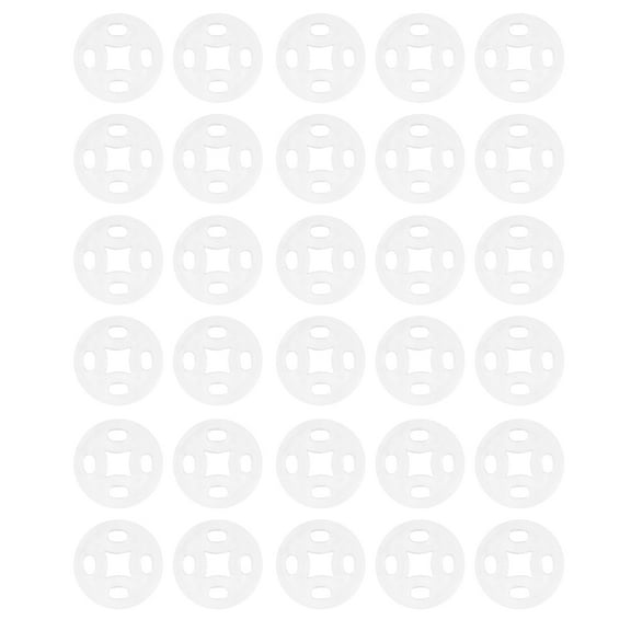 HOMEMAXS 100 Pcs Fasteners Sewing Collar Invisible Snaps Office 1.00X1.00X0.50CM White