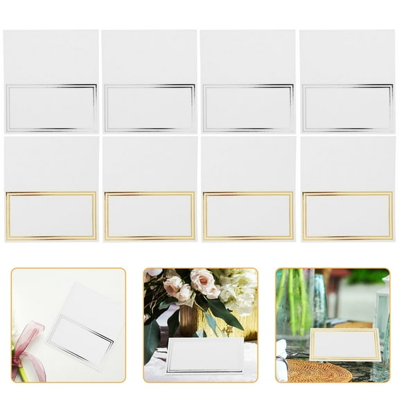 HOMEMAXS 100 Pcs Table Card Place Cards Decorations Wedding Numbers Blank Banquet