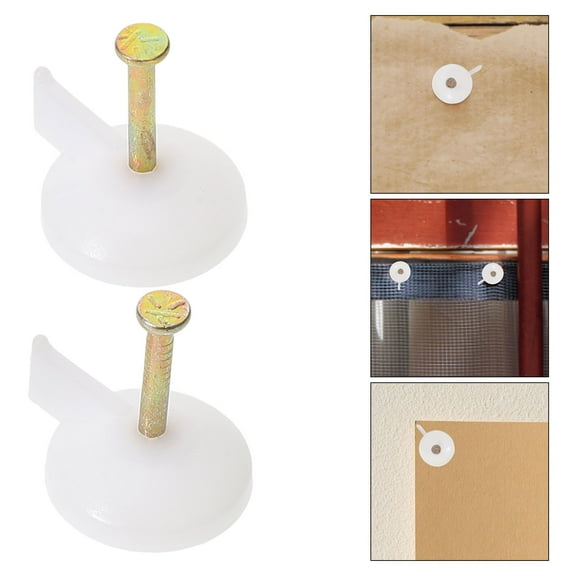 Minkissy Masonry Thumbtack Wall Thumb Tacks Metal Silver 100pcs