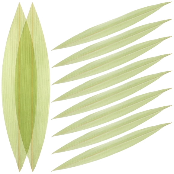 HOMEMAXS  100 Pcs DIY Party Bamboo Leaf Arrangement Sashimi Plate Decors