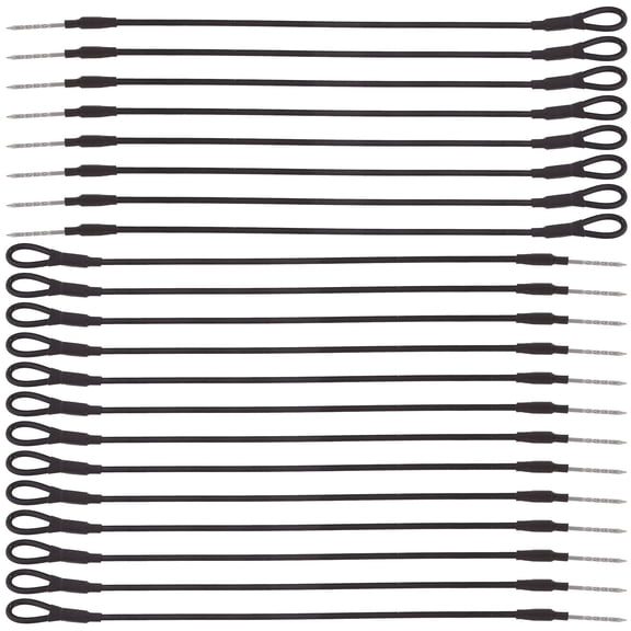 IFANLANDOR Security Protection Tag Rope Black Plastic 100pcs