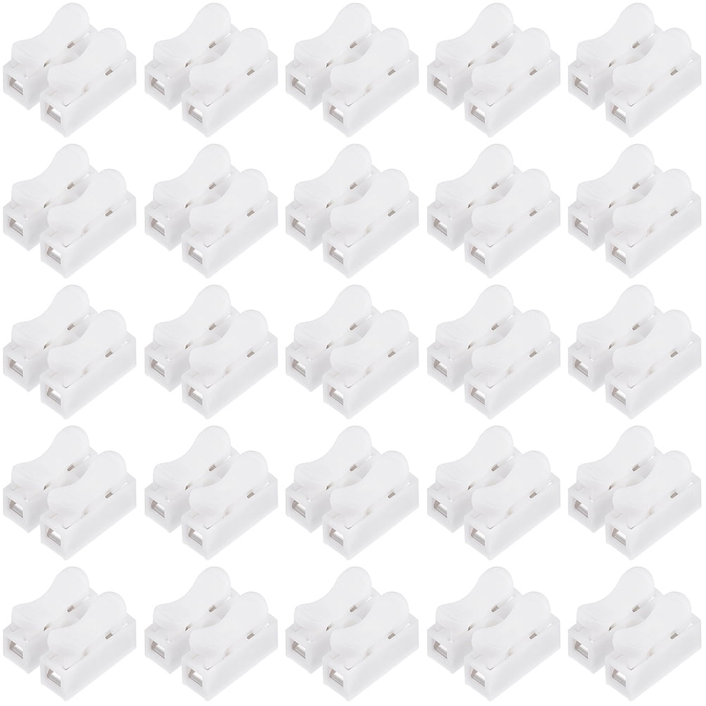 HOMEMAXS  100 Pcs Terminal Crimp Push Cable Clamp Terminals Convenient Connectors