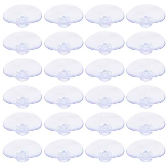 BEADCEST 100Pcs Clear Suction Pads Plastic Heavy Duty for Glass Tabletop and Window Mounting