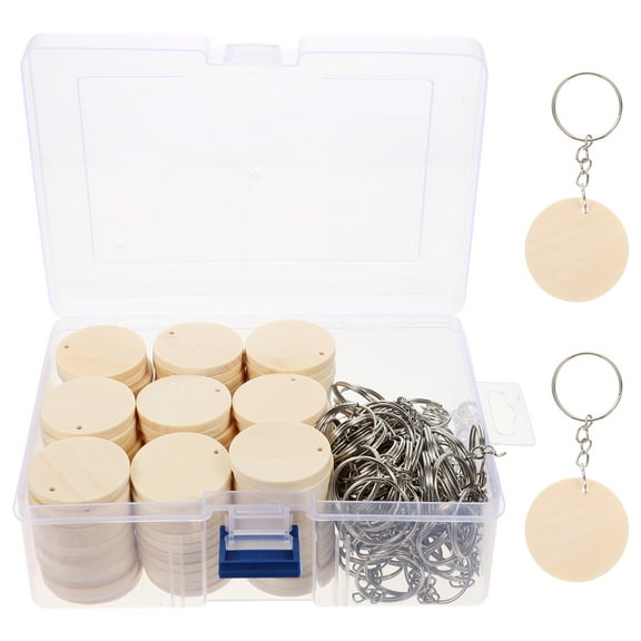 100 Sets Custom Key Chain Blank Keychain Handicraft Keychains Multifunctional