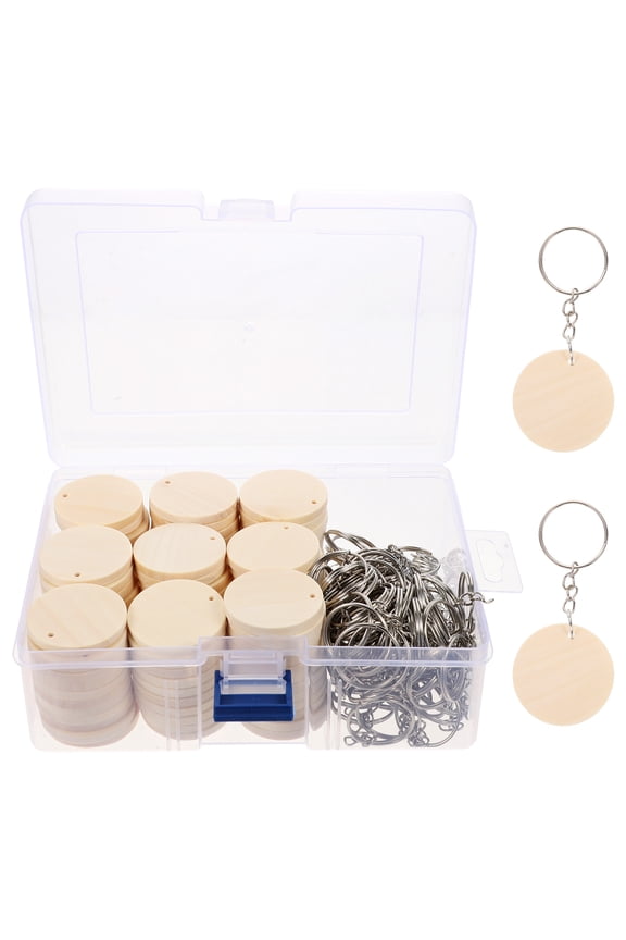 100 Sets Custom Key Chain Blank Keychain Handicraft Keychains Multifunctional