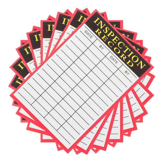HOMEMAXS 100 Sheets Inspection Record Tag for Scaffolds Card