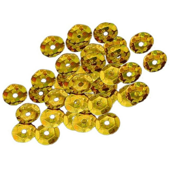 HOMEMAXS 1000 Pcs Number Decoration Sequins DIY Crafts 0.60X0.60X0.10CM Golden