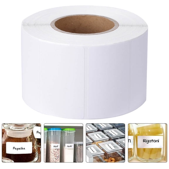 HOMEMAXS 1000 Pieces Marked Label for Food Classification in White 5x3cm