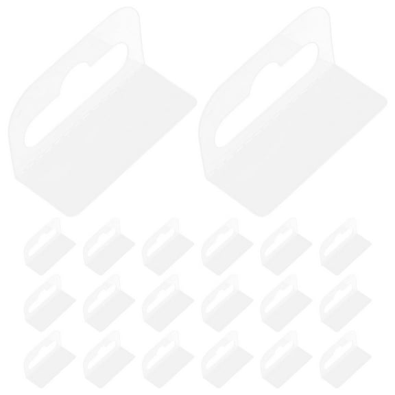 Transparent Adhesive Display Hooks for Home Use Durable PVC Material 100 Pcs Clear Self Stick