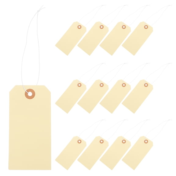 HOMEMAXS 100Pcs Price Tags Jewelry Tags with String Price Tags for Shopping Mall Blank Sale Tags
