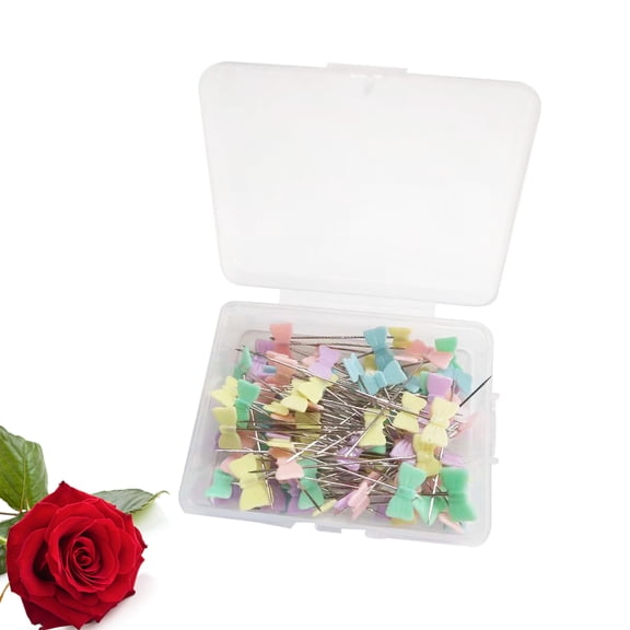 100pcs Button Head Straight Flat Bow Tie Head for DIY Sewing Crafts (Bow Tie)