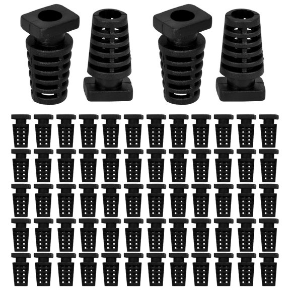 HOMEMAXS 100pcs Cable Protector Cable Glands Wire Hole Spiral Glands Strain Relief Protector