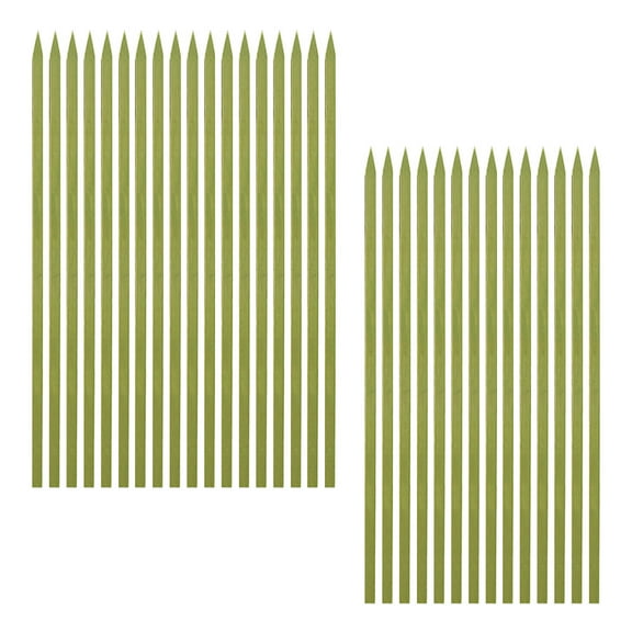 HOMEMAXS Bamboo Skewers for Grilling and BBQ Perfect for Eating Use Green Color Smooth without Burrs 100pcs