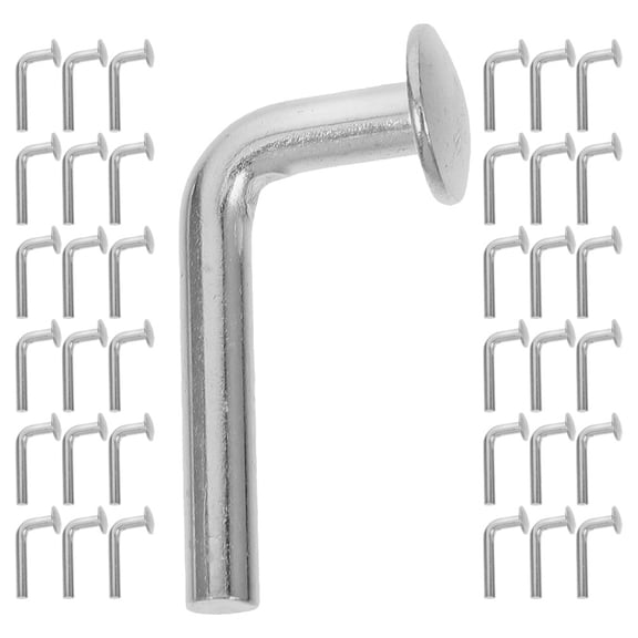 100pcs Pallet Rack Safety Bolts Galvanized L-Shaped Pin Locker Drop Pin Heavy Duty L Bolt for Racking Accessory Shelving System