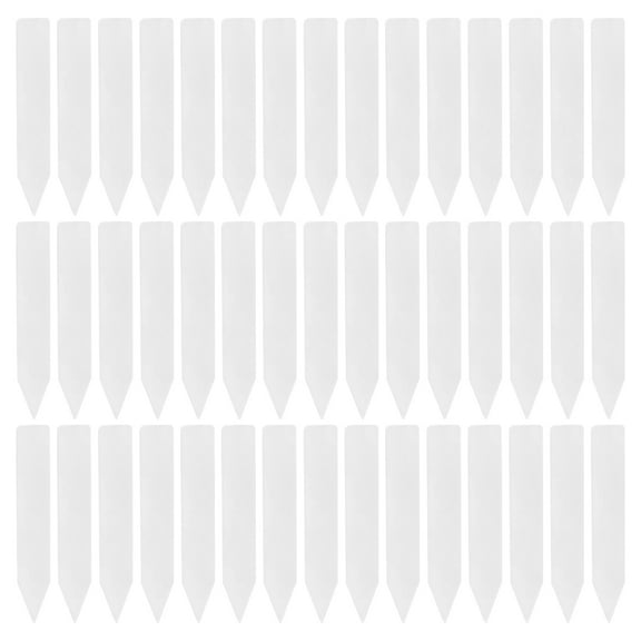 100pcs Plastic Plant Labels White Plant Marker Tags Decorative Nursery Garden Stake for Potted Plant Vegetables Flower Tree Identification