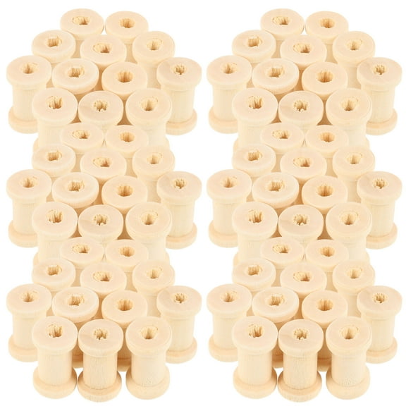 HOMEMAXS 100pcs Wire Winding Spools Household Yarn Holder Yarn Sewing Spools Yarn Storage Rack Weaving Bobbins